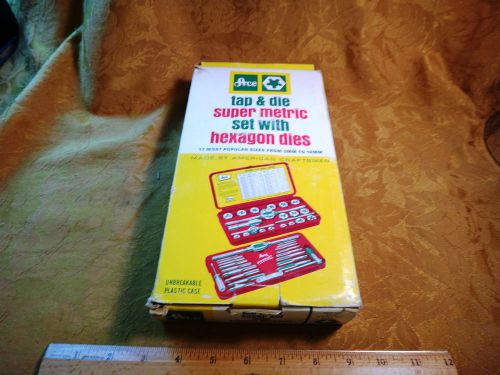 NOS ACE Super-Hex Metric Tap &amp; Die Set In A Plastic Box - Free S&amp;H USA