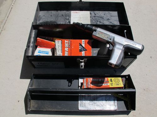 Steelcon Cobra 327 Powder Actauted Nail Driver Set with Case and Fasteners