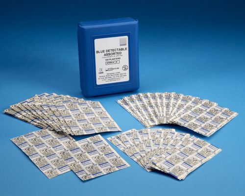 Steroplast Hypo-Allergenic Blue Detectable Plasters Assorted - Plasti...