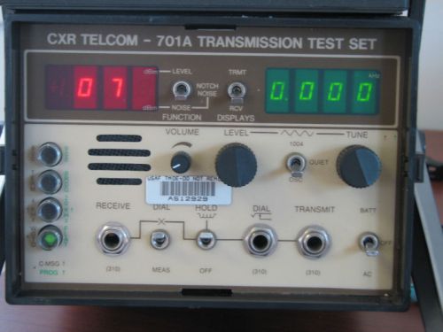 CXR TELCOM - 701A Transmission Test Set