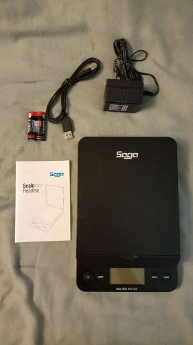 SAGA 86 LB DIGITAL POSTAL SHIPPING SCALE - W/USB-DC