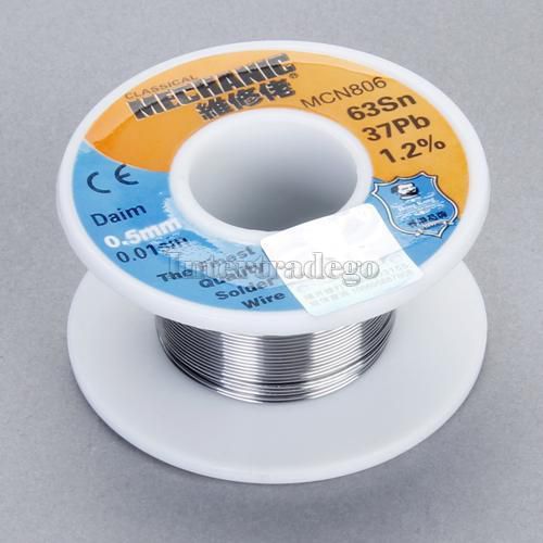 Roll of 0.5mm tin lead rosin core soldering welding wire 63/37 tin/lead for sale