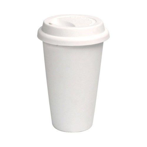 Nafger sales 100 paper coffee cup/disposable hot cup 10 oz white with 100 cap... for sale