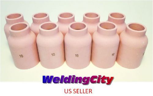 Weldingcity 10 large gas lens ceramic cups 53n88 (#10) all tig welding torch for sale