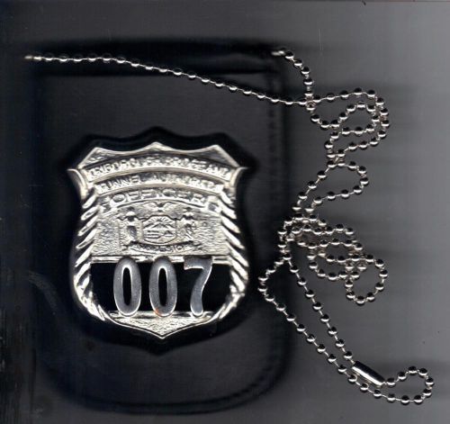 Nys tbta police po badge cutout/id card neck hanger (badge/id not included) for sale