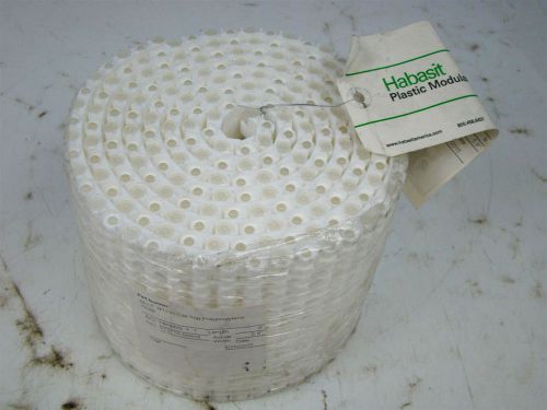 Conveyor belt habasit m1220 flat top polypropylene white 5.9&#034; x 9&#039; for sale