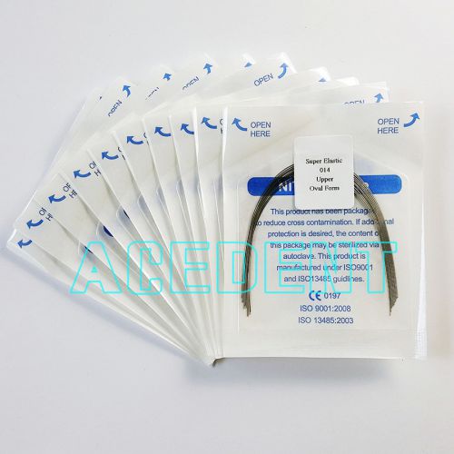 50 PKS Dental arch wires UPPER Super Elastic NITI Oval Form Round Orthodontic