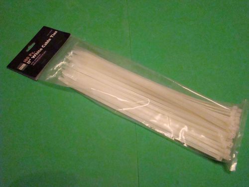 Store house dupont 66 nylon 100 pc white 11&#034; 65 lb working load cable ties 34636 for sale