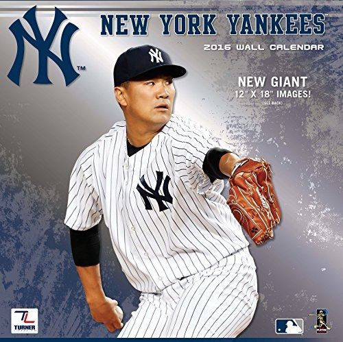 Turner New York Yankees 2016 Team Wall Calendar, September 2015 - December 2016,