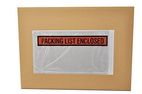 PackagingSuppliesByMail 5&#034; x 10&#034; Packing List Enclosed Back Side Loading