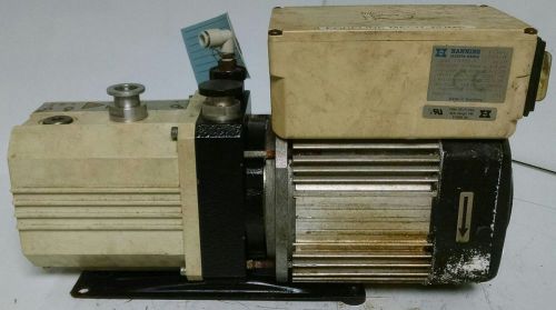 Leybold trivac d2.5e rotary vacuum pump hanning elektro werke e7b4b3-7 motor for sale