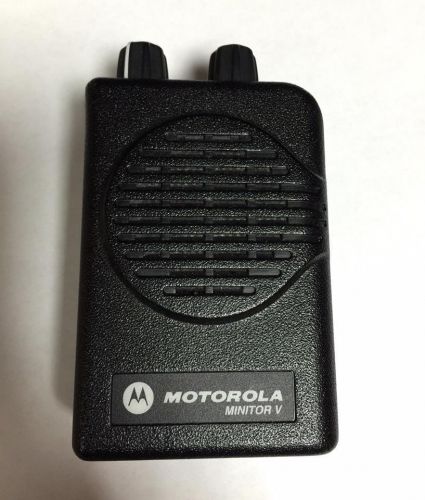 Motorola Minitor V VHF --- Single Channel -- No Stored Voice -- Pager only
