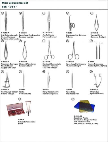 Glaucoma Set  Mini  (Ophthalmic / Eye)