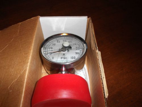 Chicago Stainless Sanitary Pressure Gauge 0-100 PSI