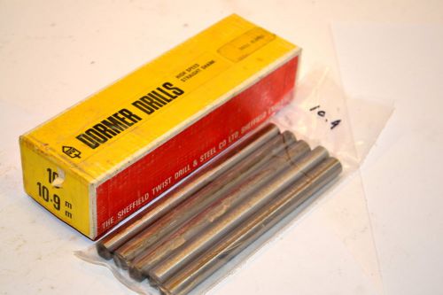 5 NOS DORMER UK 10.9mm  x 5.5&#034; Long HSS Tool Bit Cutter DRILL BLANKS WR14aD4A