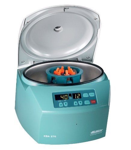 Hettich 2300-01 eba 270 small centrifuge with swing-out rotor and tube carriers, for sale