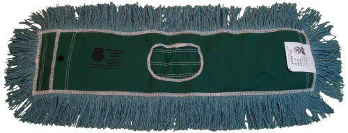 Zephyr 12460 Pro-Blend Green Dust Mop Head, 12&#034; Length x 5&#034; Width Pack of 6