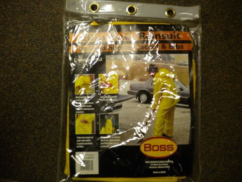RAIN SUIT 3PC 20MIL BOSS BRAND XX-LARGE STYLE 3PF2000YJ (LOT OF 3 SETS)