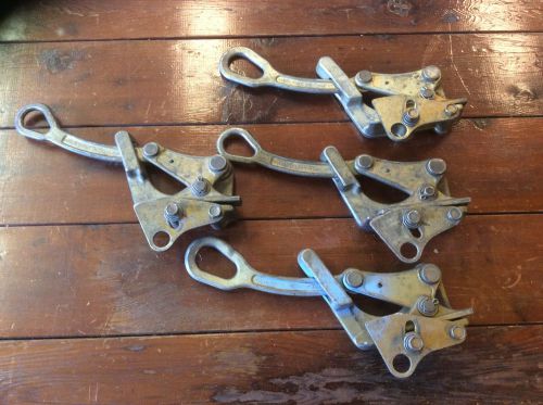 Lot of 4 Klein Tools 1685-31 Parallel-Jaw Grips......real nice condition!