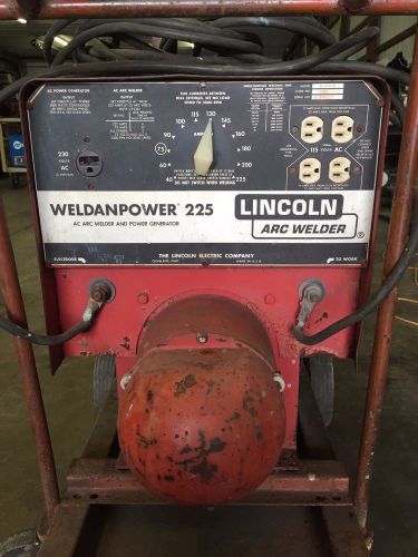 LINCOLN PORTABLE WELDER GENERATOR WELDANPOWER 225