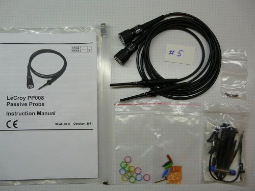 Pair of Lecroy PP008 probes with accessories Lot #5