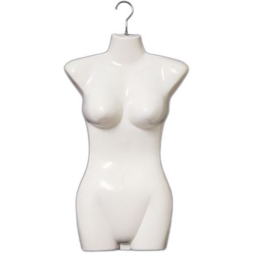 Mn-011 3 pcs white female hanging torso form mannequin with metal swivel hook for sale