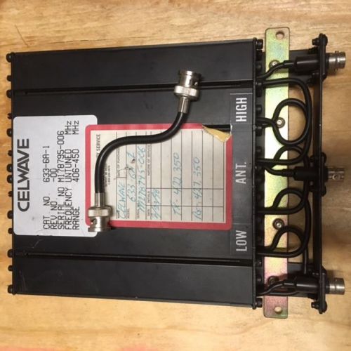 Celewave 633-6A-1 UHF duplexer