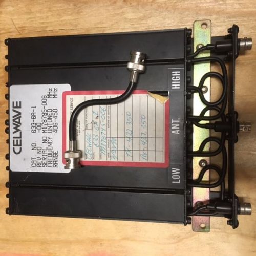 Celewave 633-6a-1 uhf duplexer for sale