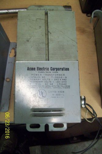 ACME POWER TRANSFORMER 1 PHASE PRIMARY VOLTS 240 X 480,  T-2-53012-A