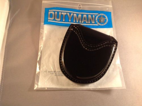 NWT Dutyman Leather High Gloss Clarino Single Open Handcuff Case-Duty Gear 8331