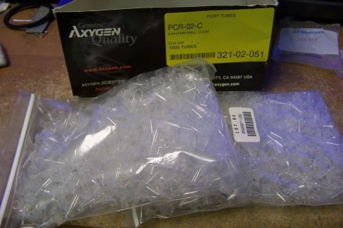 NOS Axygen pcr-02-c  PCR Tubes with 0.2mL Dome Cap ~ 900 ct