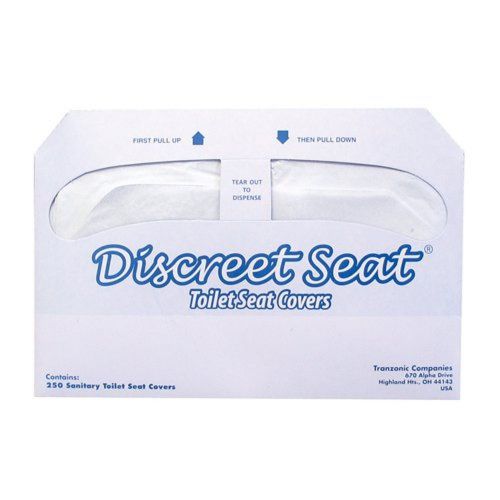 Hospeco discreet seat half-fold toilet seat covers (20 packs of 250) for sale