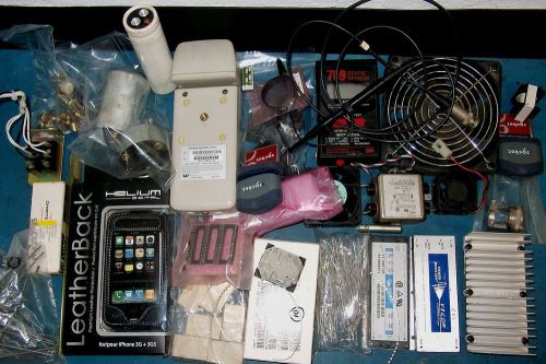 OVER 8 LB ASSORTED ELECTRONIC PARTS AND HARDWARE LOT