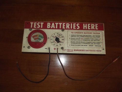 Barnett Instrument Battery Tester Burgess Scale Voltage Selector AS-IS Untested