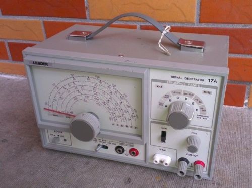 Leader 17A Signal Generator used The power cord is cut
