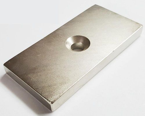 1/2Pcs Strong Block Rare Earth Neodymium Hole Magnets N35 100X50X10mm Magnet