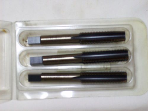 Bowman Threading Hand Tap Set, 7/16&#034; x 20 NF, Bottom, Plug, &amp; Taper  USA!