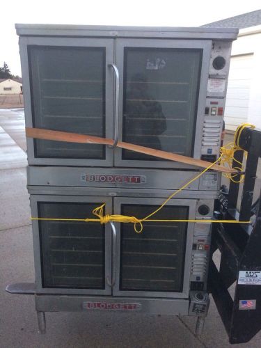 USED BLODGETT DOUBLE STACKED  FF111 ELECTRIC CONVECTION OVEN