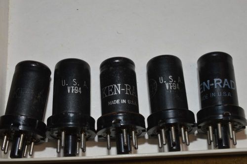 FIVE   6J5 or VT-94 KEN-RAD RCA Vacuum Tubes  HICKOK 539C TESTER TESTED