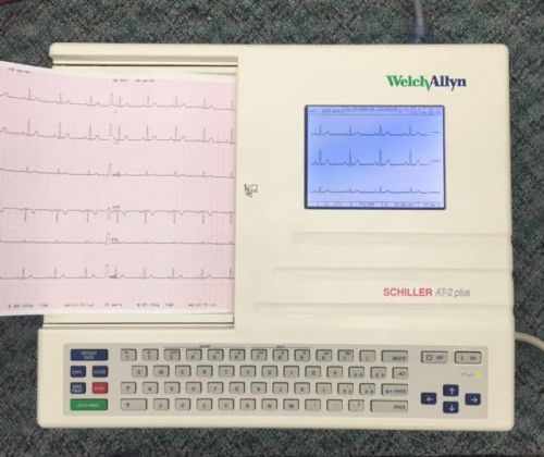 Schiller AT-2 plus 10-Lead EKG Machine w/ new Patient Cable
