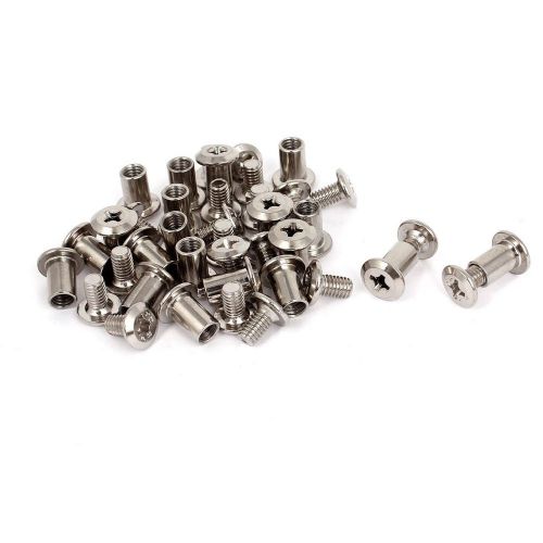 Uxcell m6 rivet phillip head barrel nuts countersunk screw bolts 20sets for sale