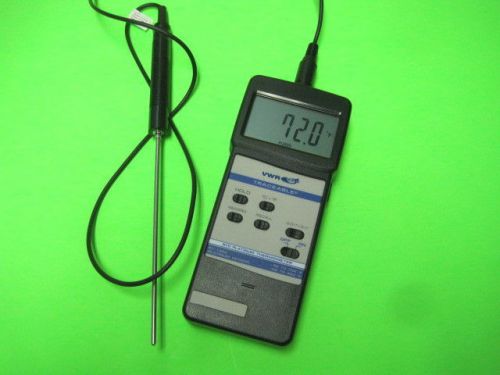 Vwr® traceable® rtd platinum thermometer w probe for sale
