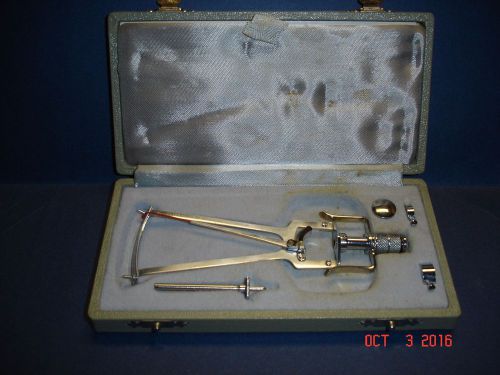 Vintage 1955 Schiotz Tonometer-Complete w/ Case &amp; Paperwork-Winters Tonometer