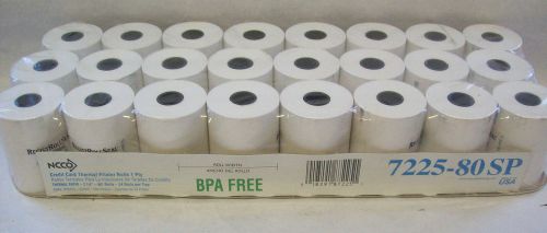 2 1/4&#034; x 80&#039; Thermal Credit Card Paper Rolls -  24 Rolls