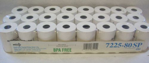 2 1/4&#034; x 80&#039; Thermal Credit Card Paper Rolls -  24 Rolls