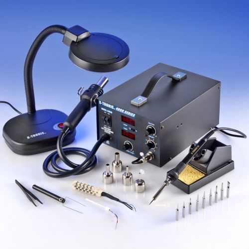 X-tronic model #4040 esd safe soldering iron &amp; hot air rework station kit for sale