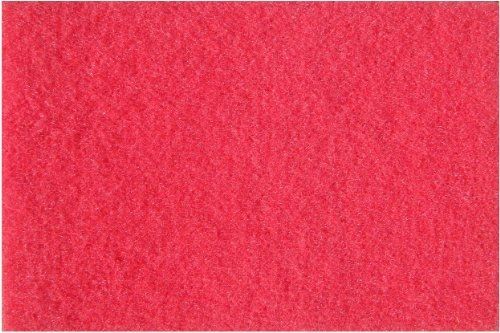 Mercer Abrasives 4201RD-5 Floor Pads For Squar Buff 12-Inch by 18-Inch, Red,