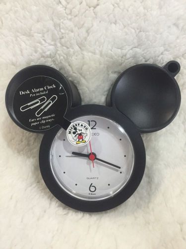 New Seiko Mickey icon desk clock with pen nib vintage old stock