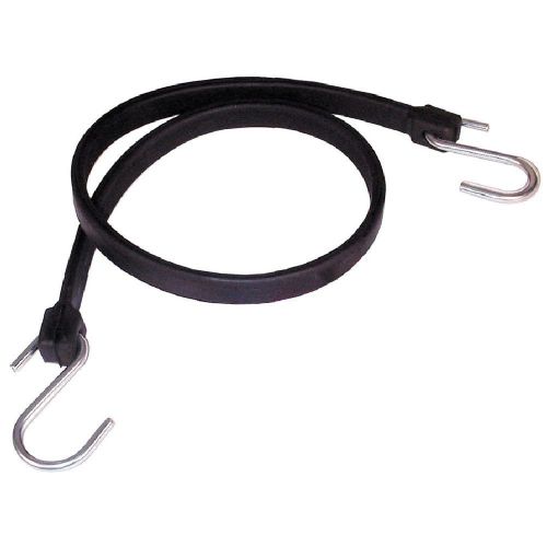 2.92 Ft Rubber Core Steel Hook Bungee Cords Medium Duty Black Color Cord