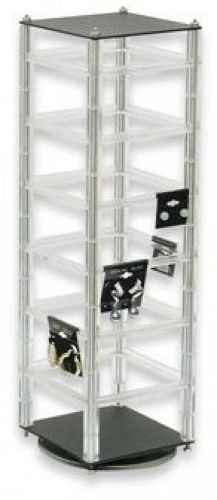 Rotating Revolving Earrings Countertop Display Holds 48 2 Cards